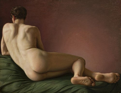 Male Nude Lying.